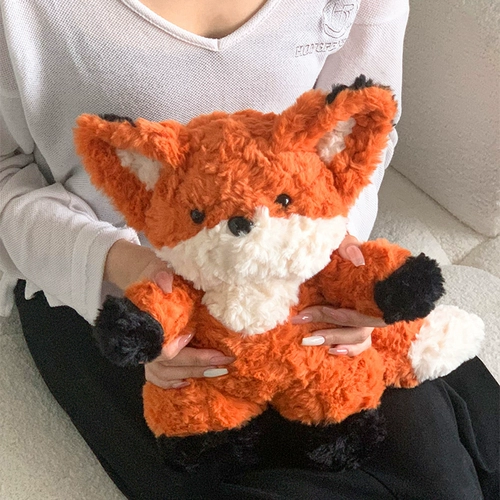 Милая кукла, плюшевая детская игрушка, успокаивающая подушка, лиса, енот