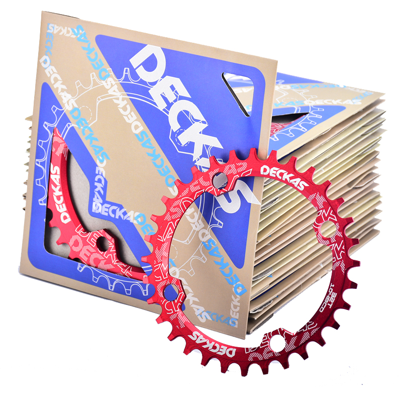 Mountain bike positive and negative teeth Large sprocket 104BDC single disc DECKAS disc elliptical disc 32T 34T 36T 38T