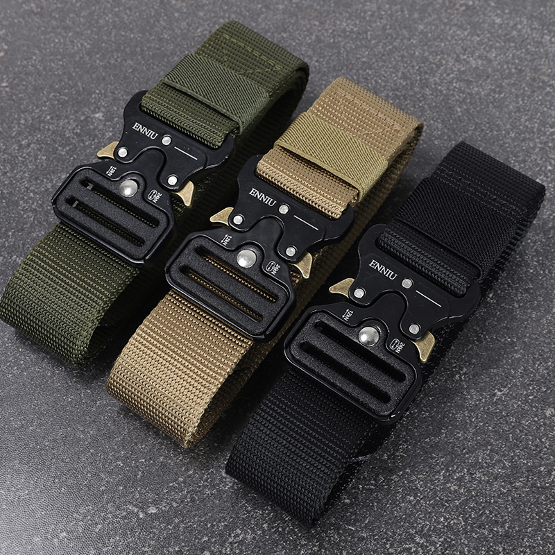 Cobra tactical belt Men's and women's military camouflage uniform Tactical uniform outer belt Canvas frog uniform Military belt