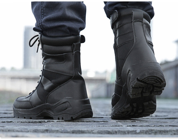 Bottes militaires pour homme - porter - Ref 1398378 Image 13