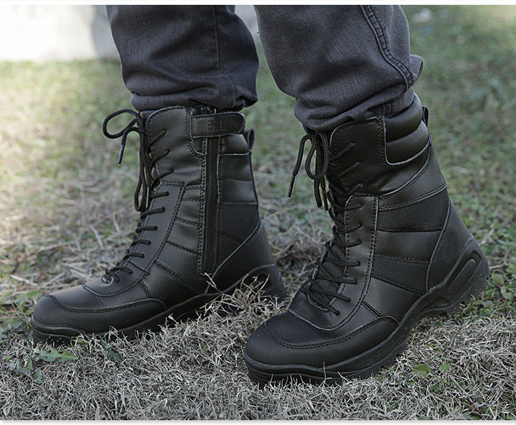 Bottes militaires pour homme - porter - Ref 1398378 Image 11