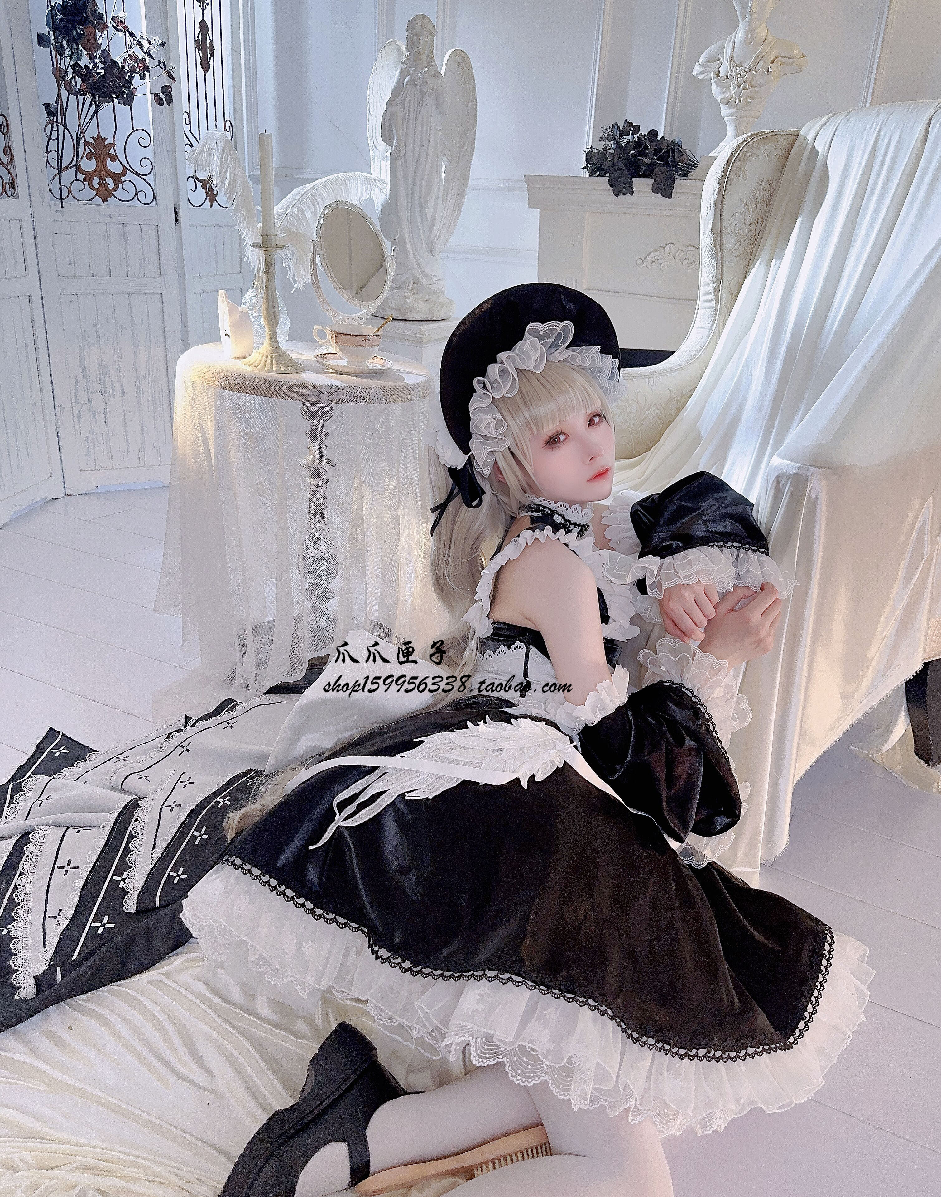 爪爪匣子 コスプレ衣装 爪爪匣子】碧蓝航线可畏黑白同人礼服cosplay 定制