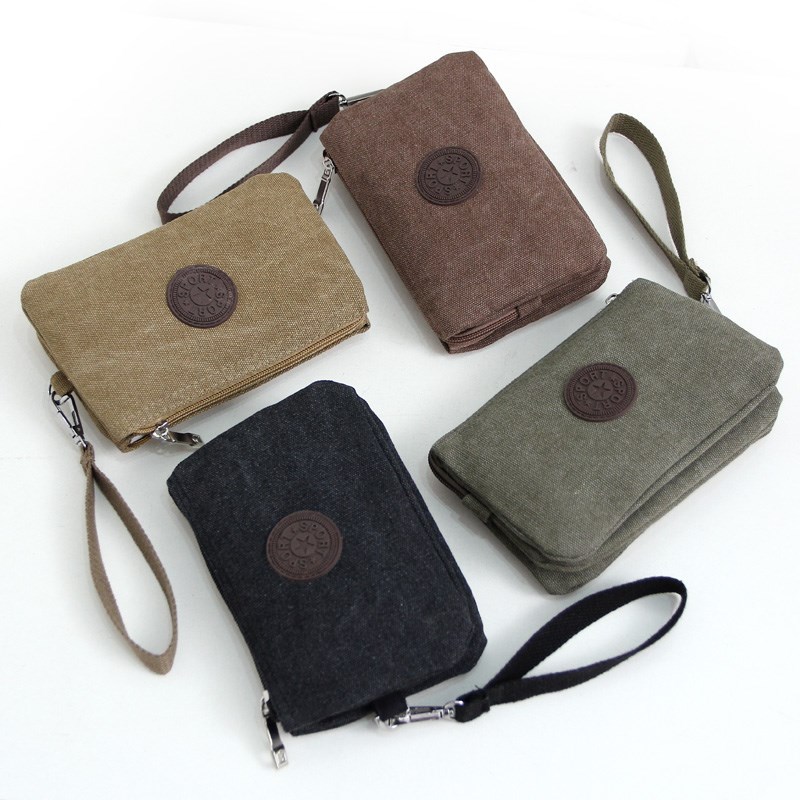 Hand bag bag bag small bag simple long three layer handbag for men casual handbag lady change handbag bag bag