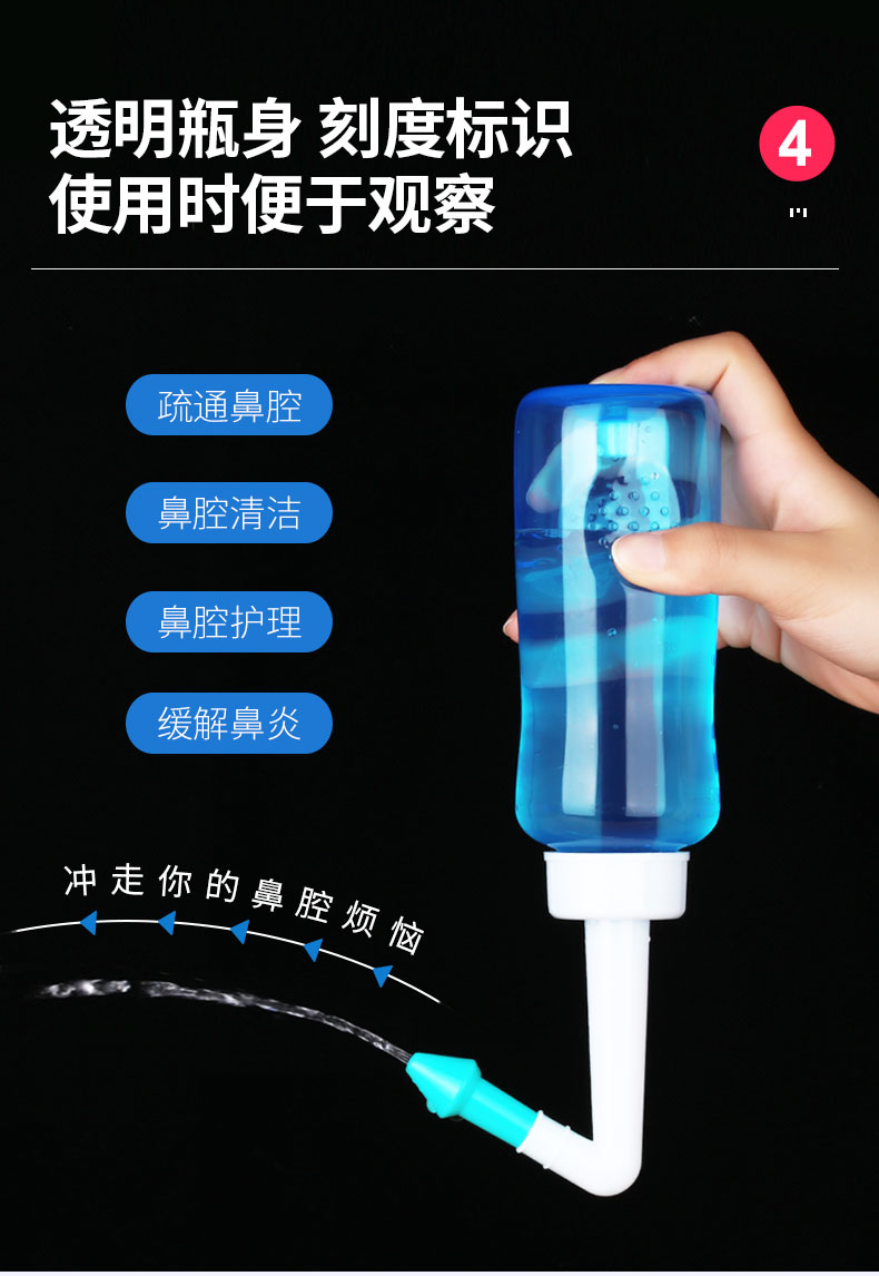 成人儿童洗鼻器鼻腔冲洗器+赠品