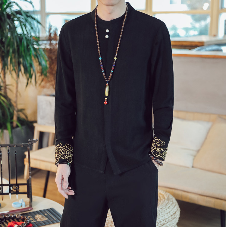 Embroidered Long Sleeve T-Shirt Image 4