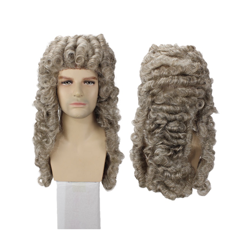 【Rebirth of Fire】Isaac Newton Cosplay Foreign Trade Court Stage Performance Curly Hair Newton Wig 【Rebirth of Fire】Isaac Newton Cosplay Foreign Trade Court Stage Performance Curly Hair Newton Wig