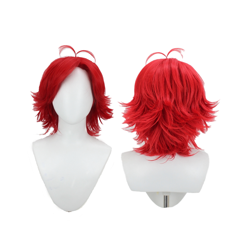 Hell Inn Nifft Hairdo with Upturned Ends Cosplay Nifft Anime Red Wig Hell Inn Nifft Hairdo with Upturned Ends Cosplay Nifft Anime Red Wig