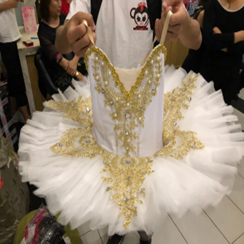 Children's Swan Ballet Show Costumes Professional Swan Lake Ballet Tutu Dress
