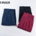 Mùa hè 2019 mới quần cotton và vải harem nữ rộng eo cao cỡ lớn quần chín quần linen quần mỏng phần mỏng - Quần Harem