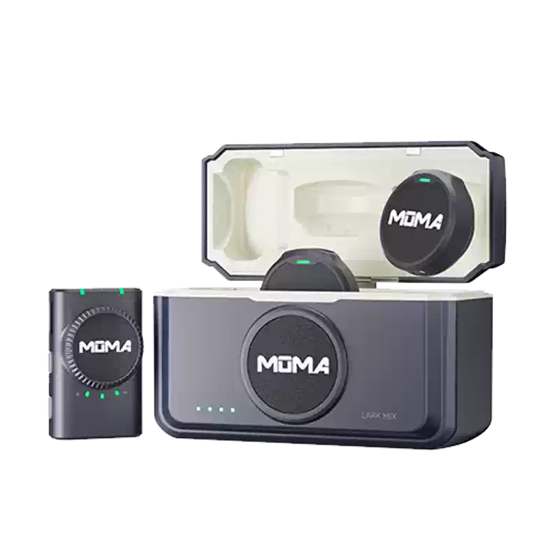 猛玛LARK MIX无线麦克风纽扣磁吸收音麦手机相机直播录音降