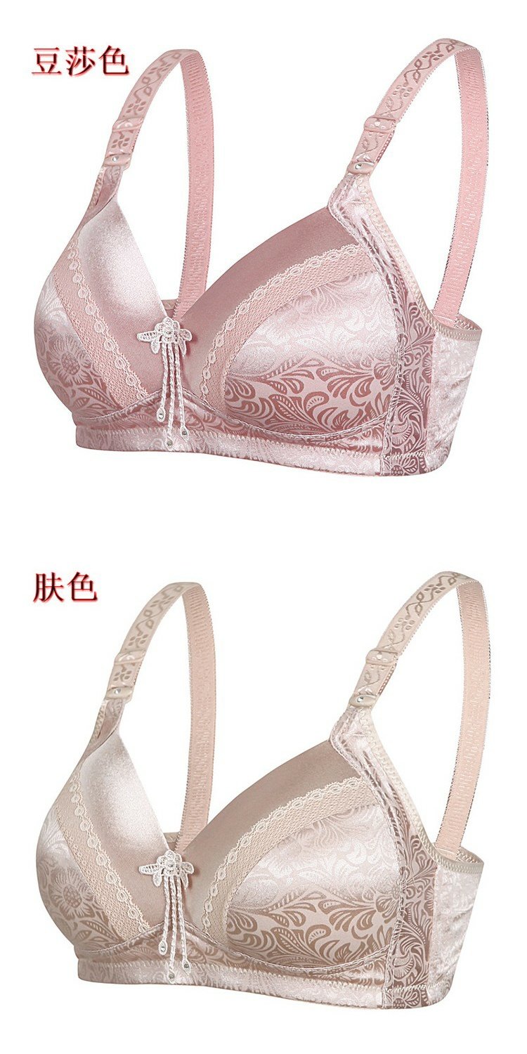 Người trung niên và người già có kích thước lớn đồ lót mẹ béo Phụ nữ trung niên phần mỏng mảnh cotton áo ngực chất béo mm cộng với phân bón tăng áo ngực áo ngực cúp ngang