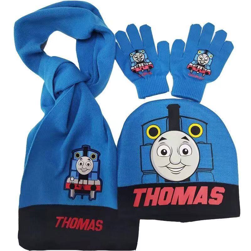 Ultra, детская шапка для мальчиков, зимний утепленный Ультрамен Тига, трикотажный шерстяной удерживающий тепло шарф, перчатки, комплект, 3 предмета OTHER / Other 