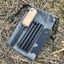 Wild flintstone outdoor fire magnesium rod Wilderness survival tinder rod waterproof BC magnesium block igniter survival equipment