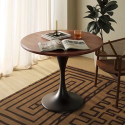 Coffee Table for Living Room, Small Apartment Side Table, Tulip Negotiation Table, Dining Table, Coffee Table, Balcony Leisure Small Round Table
