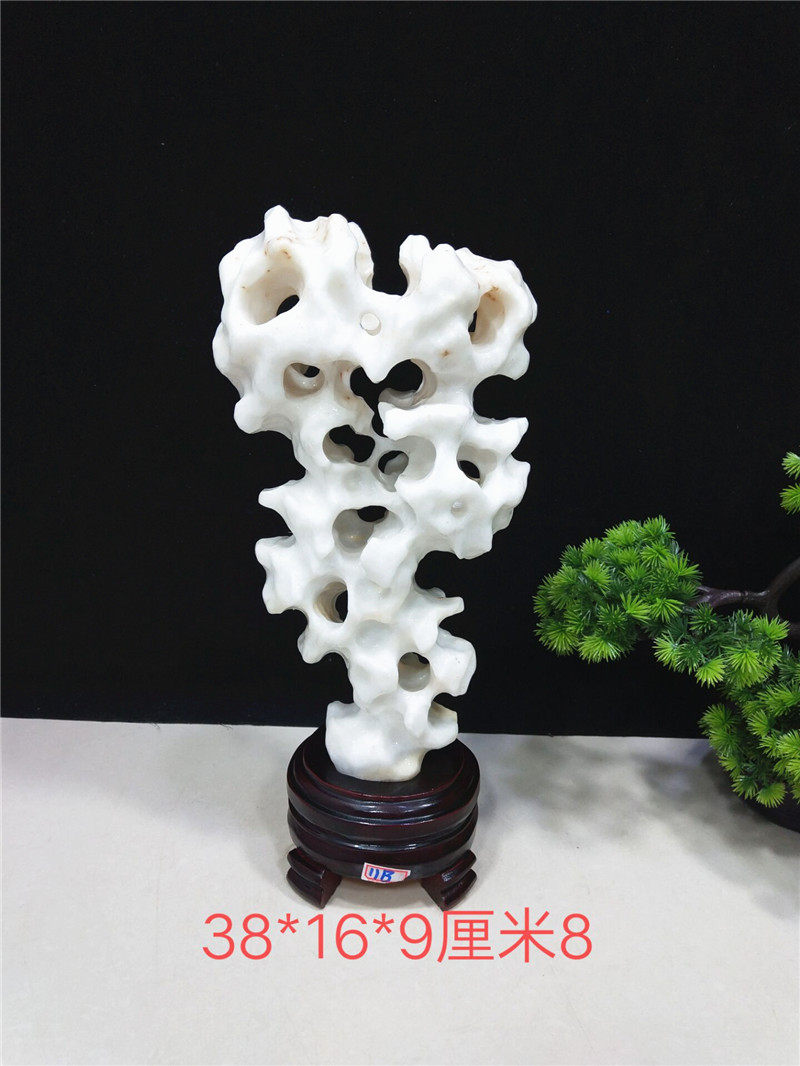 Value White Taihu stone original stone ornaments collection bonsai stone modeling stone desk boutique Lingbi natural stone