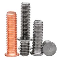 Copper plating welding 304 stainless steel welding spot welding screw planting nail seed welding stud welding stud one point welding female m3m5m10