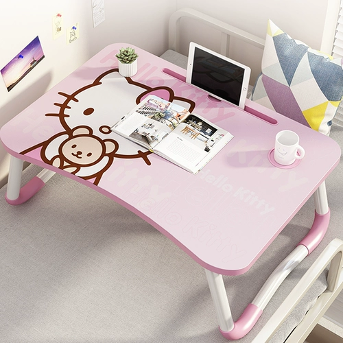 Кровать, столик, бытовой столик, студенческий кабинет, общежитие, верхняя койка, складной стол, простой стол для спальни, ноутбука, компьютера