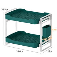 Двухэтажная сушилка, держатель для стакана, 38.6×26×30.5см