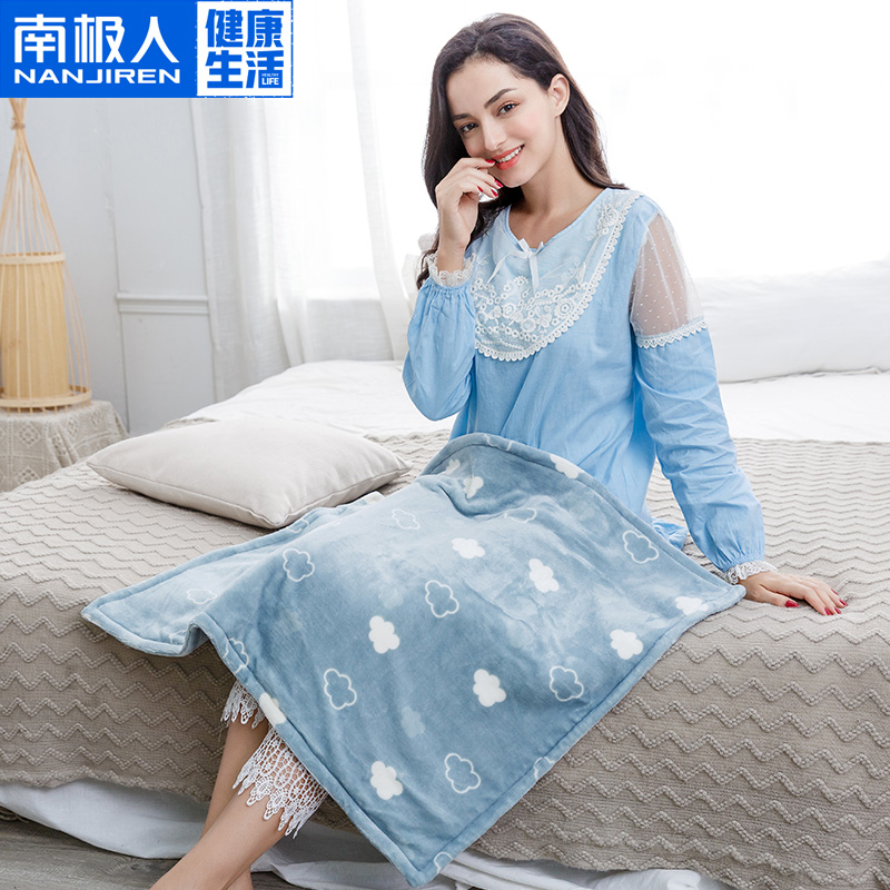 Antarctic people are electric heated by warm blankets covered with electric mattresses sit under the cushion table to warm legs artifact warm foot warmer bed sleep