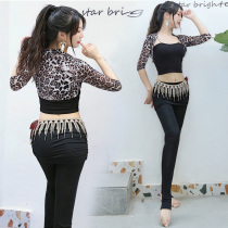 Belly Dance Top BAO WEN waistband suit suit vest leggings dance training suit Oriental dance suit