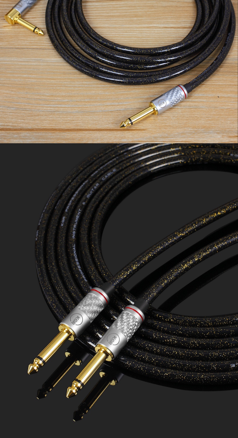 KGR 5N OCC đơn pha lê guitar dòng nhạc cụ dây điện guitar dây cáp giảm tiếng ồn màn hình phòng thu cấp - Phụ kiện nhạc cụ dây đàn guitar elixir