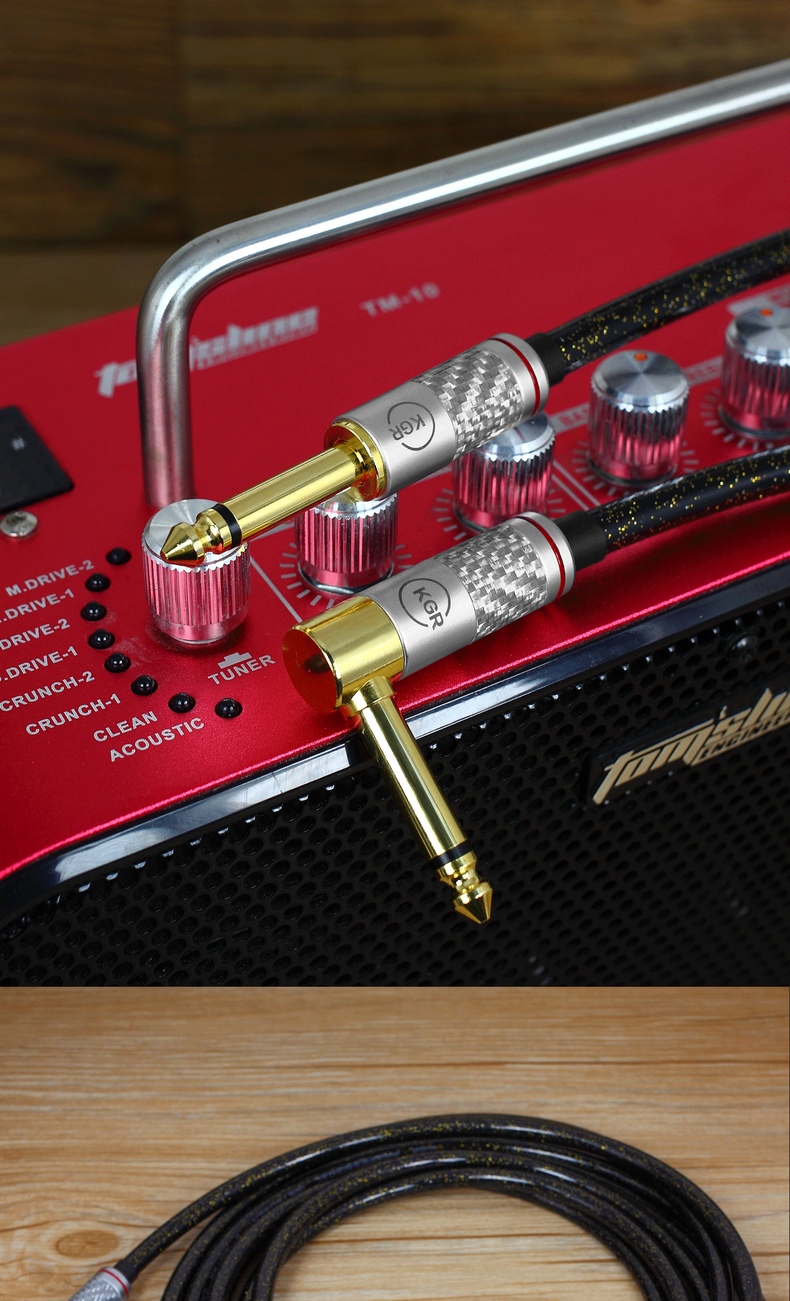 KGR 5N OCC đơn pha lê guitar dòng nhạc cụ dây điện guitar dây cáp giảm tiếng ồn màn hình phòng thu cấp - Phụ kiện nhạc cụ dây đàn guitar elixir