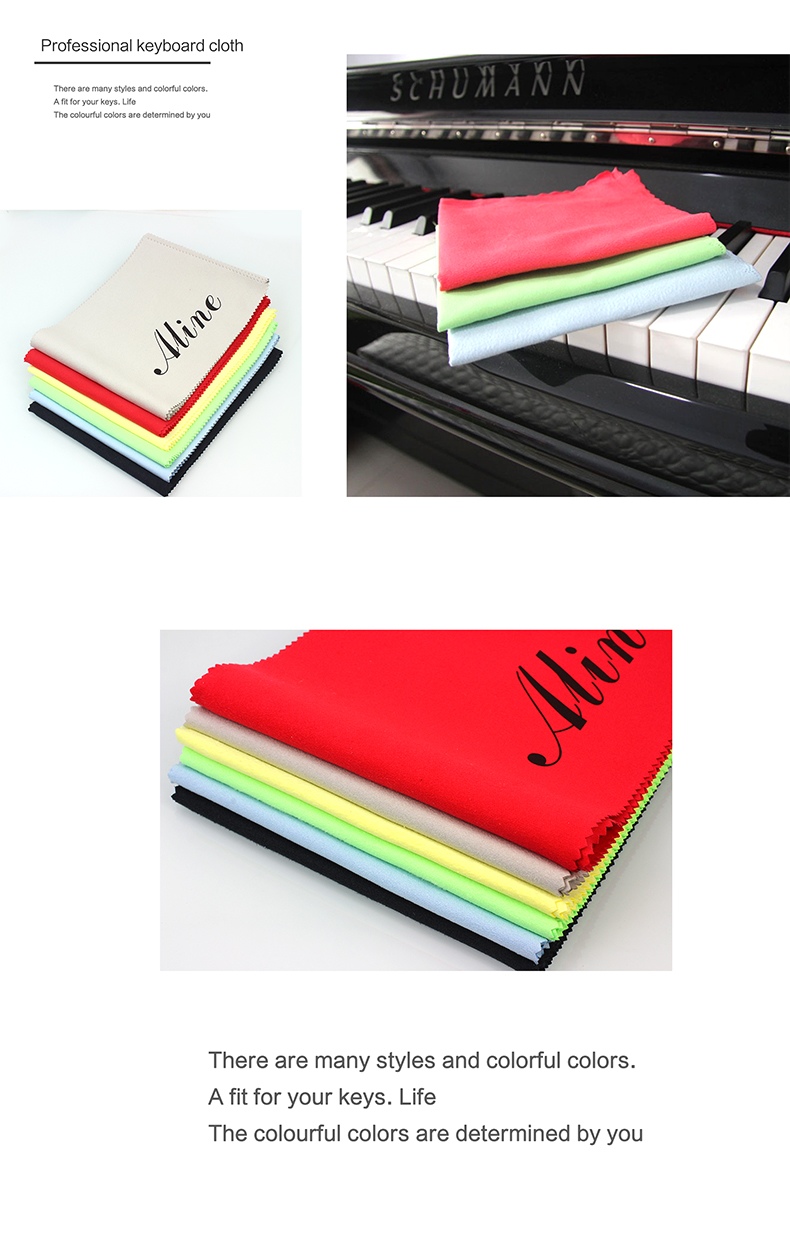 Aline chuyên nghiệp piano vải vải piano đánh bóng vải dụng cụ làm sạch vải đại lý làm sạch đàn piano vải lau bụi - Phụ kiện nhạc cụ bộ dây đàn guitar
