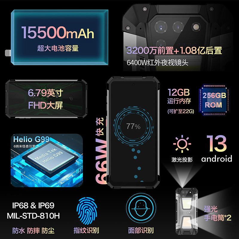 8849 Tank 2Nd and 3Rd Generation Tank-Style Three-Proof Smart High-Tech Projector with Long Standby Time, Genuine Product