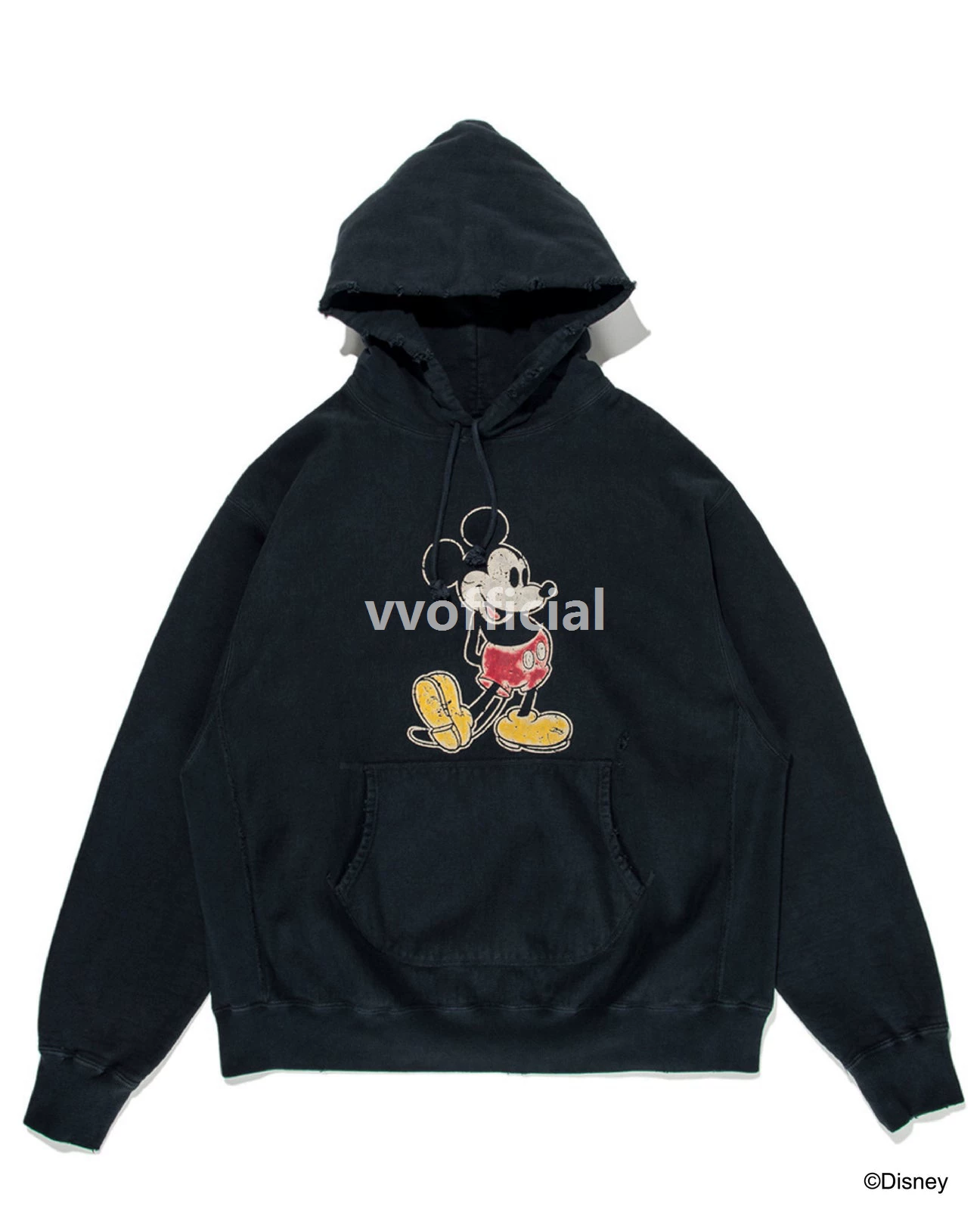 BOW WOW MICKEY MOUSE худи Майкл Vintage стирка стирка стирка разрушение стержней