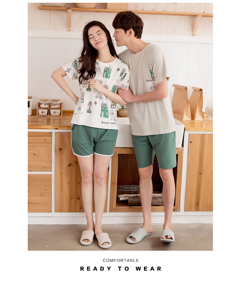 Pyjama mixte en Coton à manche courte - Ref 3006064 Image 28