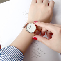 Lady Illen Watch Woman Ins Wind Brief Temperament Student Waterproof Fashion Finger Needle Steel Band Quartz Watch