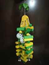Parrot supplies bird toys gray machine Sunflower Diamond bite toys Wood