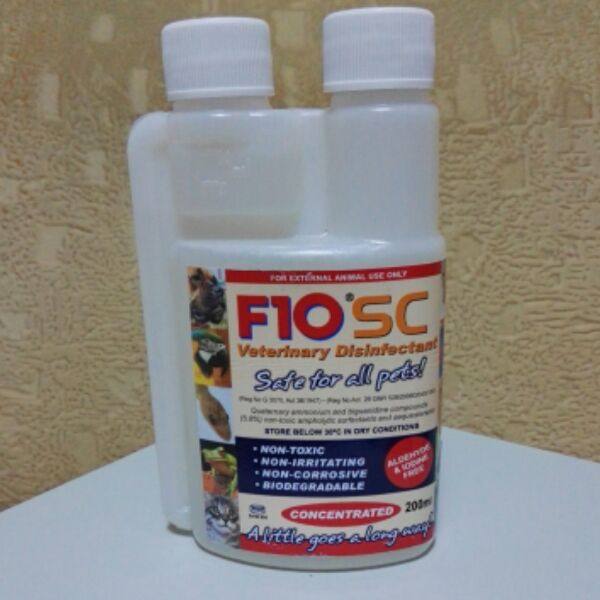 f10sc birds, cats and dogs disinfectant veterinary recommended to treat parrot beak feathers 200ML