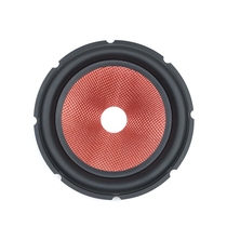 8-inch speaker with hole rubber side basin 35-core red woven basin speaker repair accessories speaker basin outer diameter 197mm