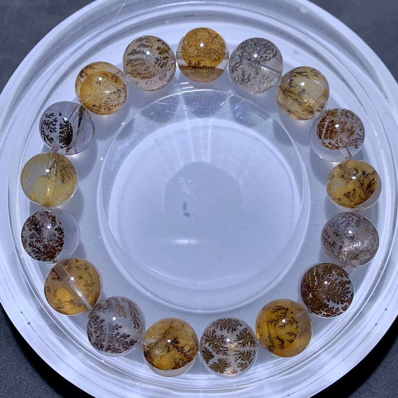 Natural Ice Transparent Resin Flower Tree Bracelet, Ethereal Ghost Gold Tree Crystal Bracelet, Fresh Jewelry, Gift for Couples