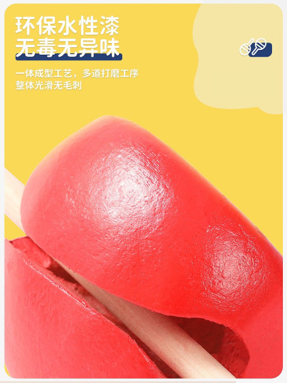 奥尔夫木鱼打击乐器实木小学生音乐儿童一年级教学具大号解压梆子