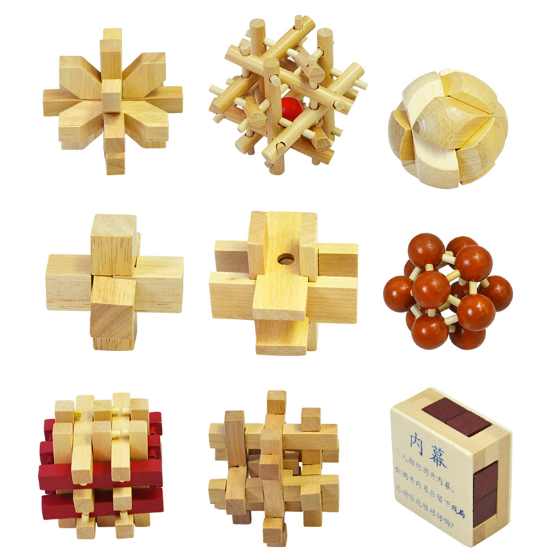 Kongming lock Luban lock full set of students and children's educational toy set adult intelligence brain difficult to unlock