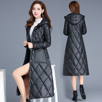 2021 winter new Korean cotton coat womens mid-length over-the-knee cotton suit womens ins Hong Kong style Dongdaemun jacket quilted jacket