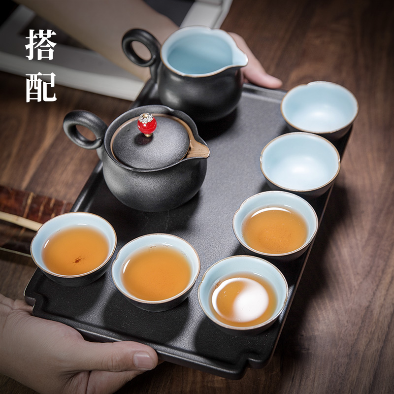 Small ceramic teapot and hall household filter teapot office simple kung fu tea set Japanese tea taking single pot