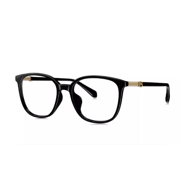 Yang Zi's Same Style 2024 Model Tyrannosaurus Nearsighted Glasses Frame Bj5125 Black Frame Plain Look Can Be Fitted with Prescription Lenses for Square and Round Faces
