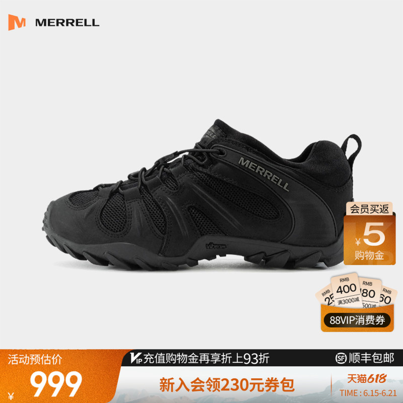 Merrell Chameleon Outdoor Hiking Shoes Men's Sports Non-Slip Wear-Resistant Shock-Absorbing Tactical Shoes and Boots