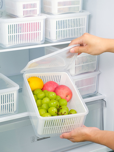 Draining Kitchen Dedicated Frozen to Keep Fresh Refrigerator Storage Box