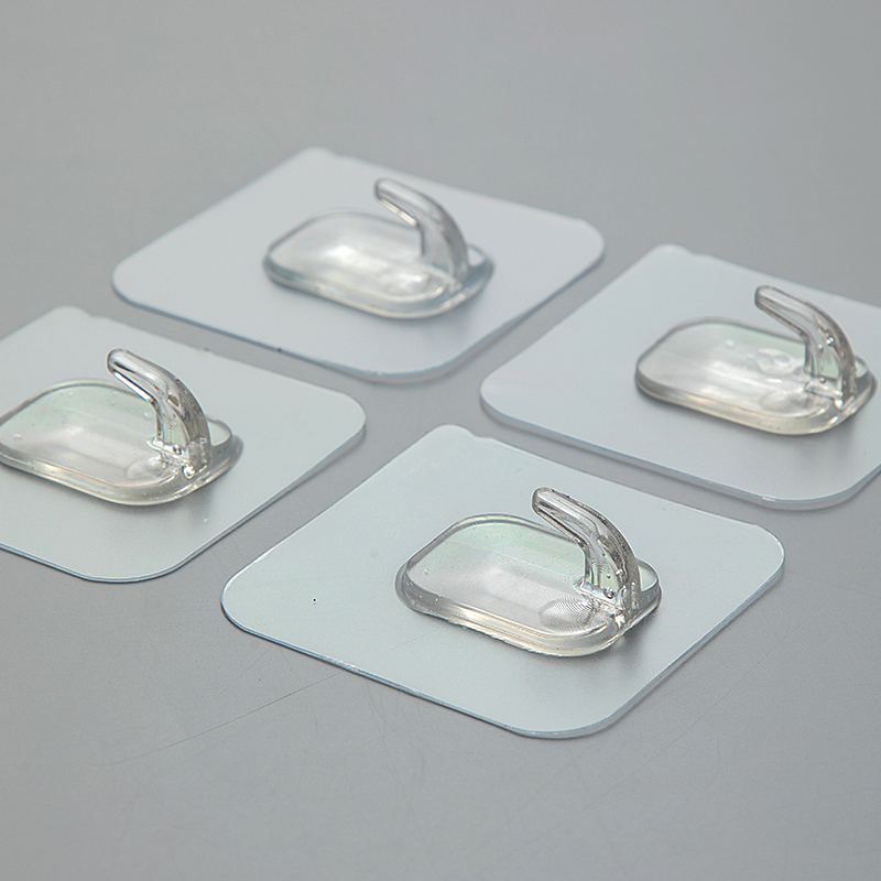 Hook with No Drilling Required, Traceless, Strong Adhesive, for Kitchen, Bathroom, Wall, Rust-Free, Adhesive Behind the Door