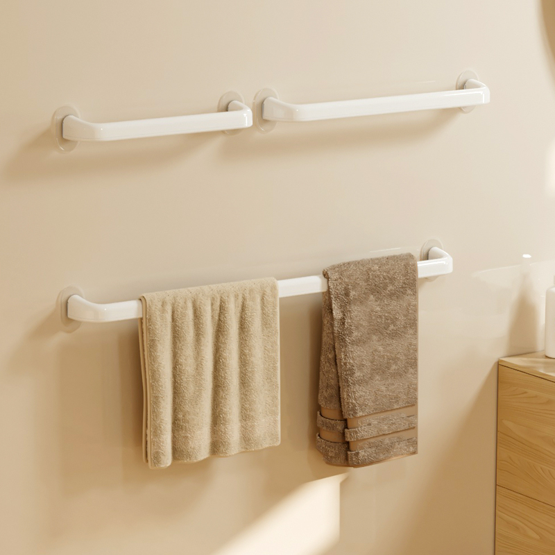 Bathroom Towel Rack, No-Drill Installation, Bathroom Storage Rack, Hanging Rack, Children's Bath Towel Rack, Towel Drying Rod, Kitchen Japanese Style