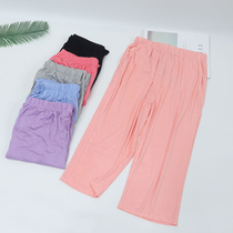 Pajama Pants Summer and Autumn Modal Middle Pants Sports Thin Size Home Pants Loose Capri pants Beach Pants Shorts