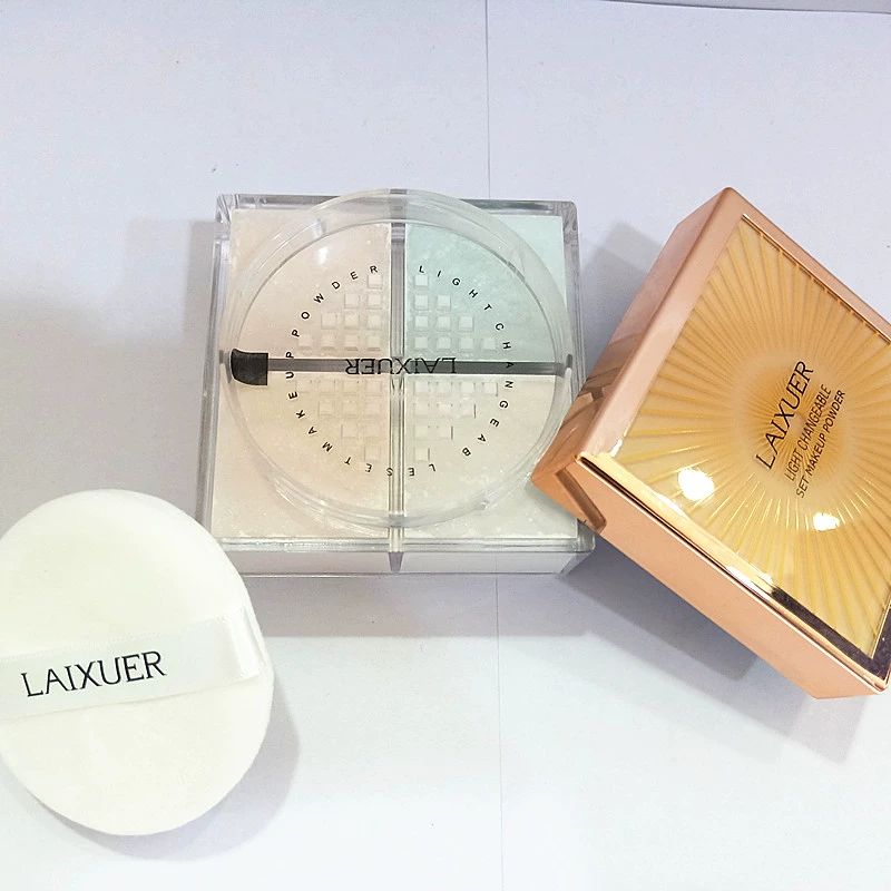 Mua một tặng một Laierer ánh sáng màu ma thuật miễn phí bộ phấn trang điểm bột lỏng bốn lưới phấn làm mới kiểm soát dầu không trôi nổi kéo dài - Quyền lực phấn loreal infallible 24h