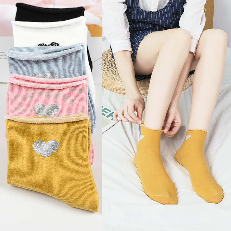 Moon Socks Pure Cotton Spring Fall Songkou Pregnant Women Socks Maternal Midbarrel Summer Thinly Postnatal Autumn Winter Socks Children