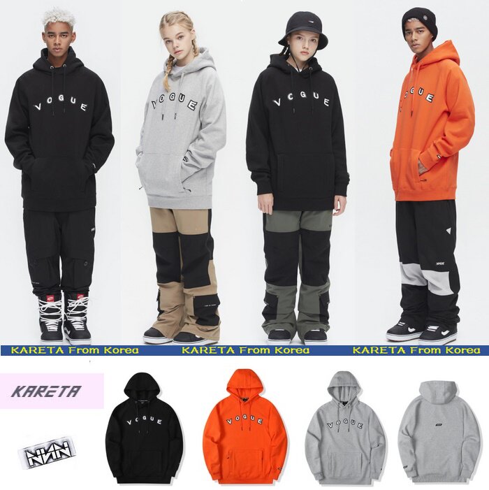 KARETA Korean ski suit hoodies wear-resistant men and women single board thickened warm grab jersey red