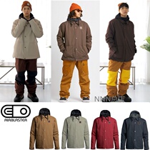 20 21 AIRBLASTER WORK JACKET American version ski suit stand collar hooded black and white red