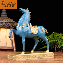 Banderras Bronze Horse Feng Shui Swing Piece General Marpure Bronze Handicraft Office Adornment Business Gift